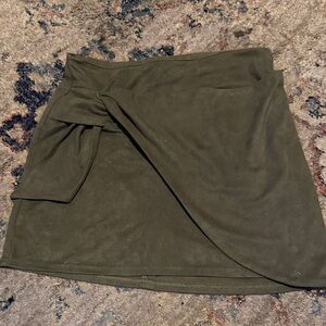 Altar'd State Olive Green Mini Skirt